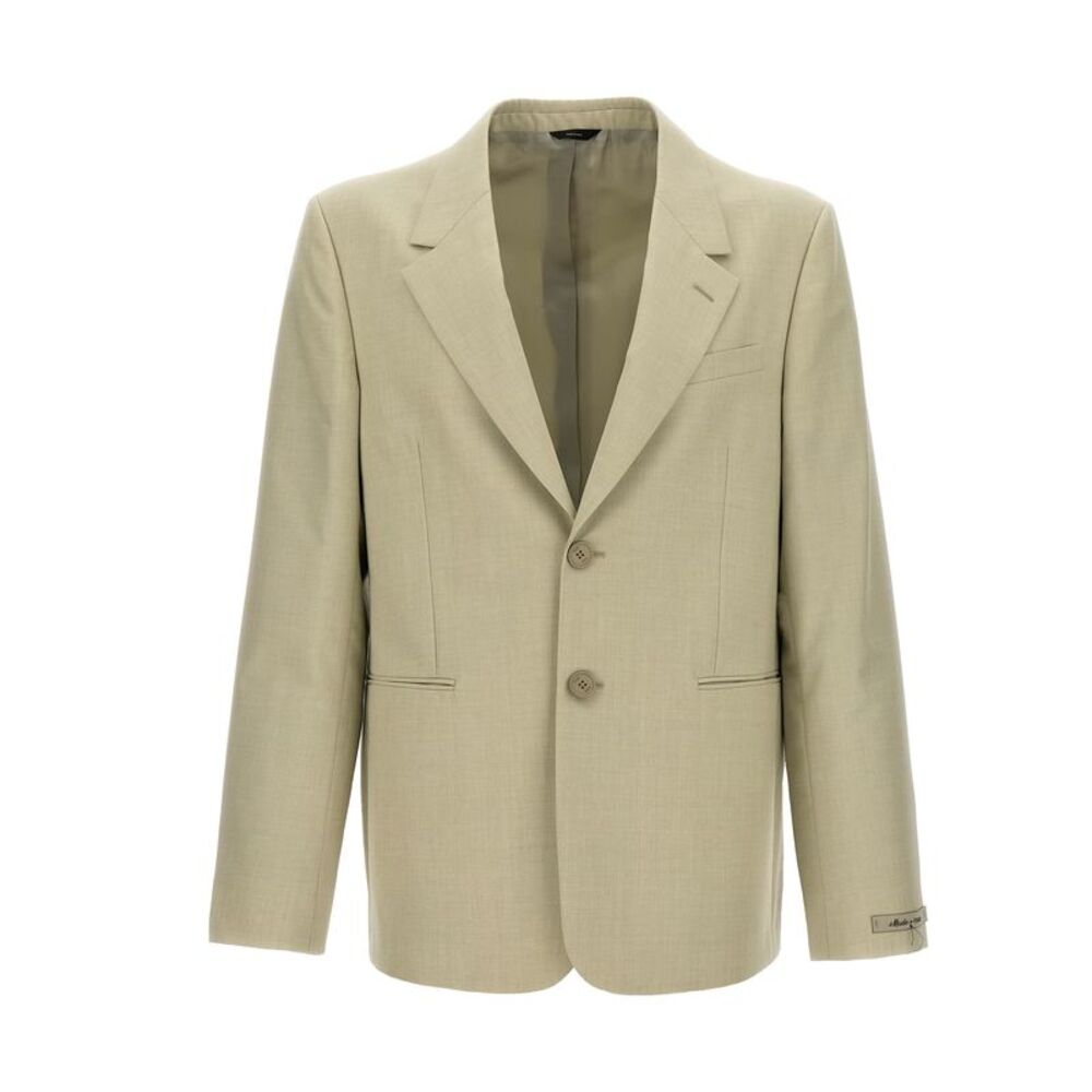 Fendi Beige Virgin Wool Men's Blazer